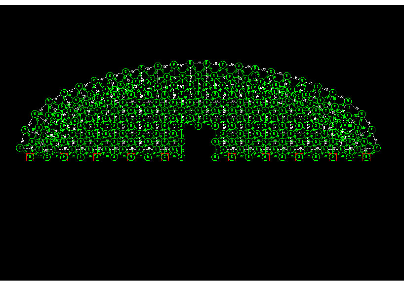 双鸭山锡林浩特91跨，1000米长干煤棚网架设计