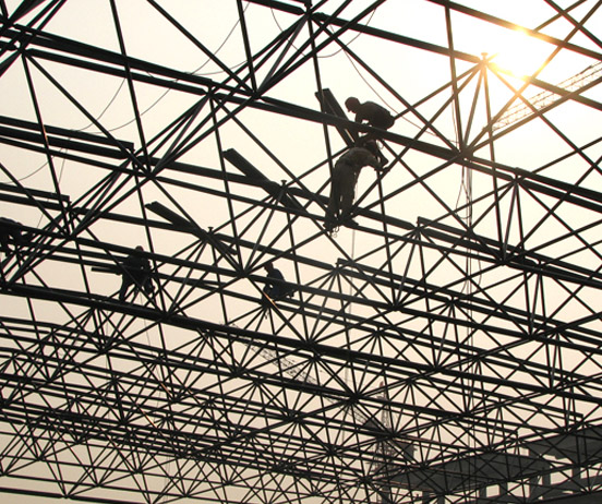 双鸭山厂房网架安装